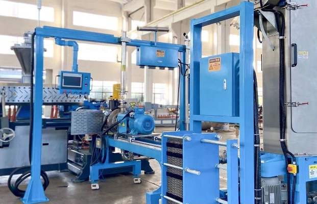 Factory drawing of ExtruderX twin-screw extruder