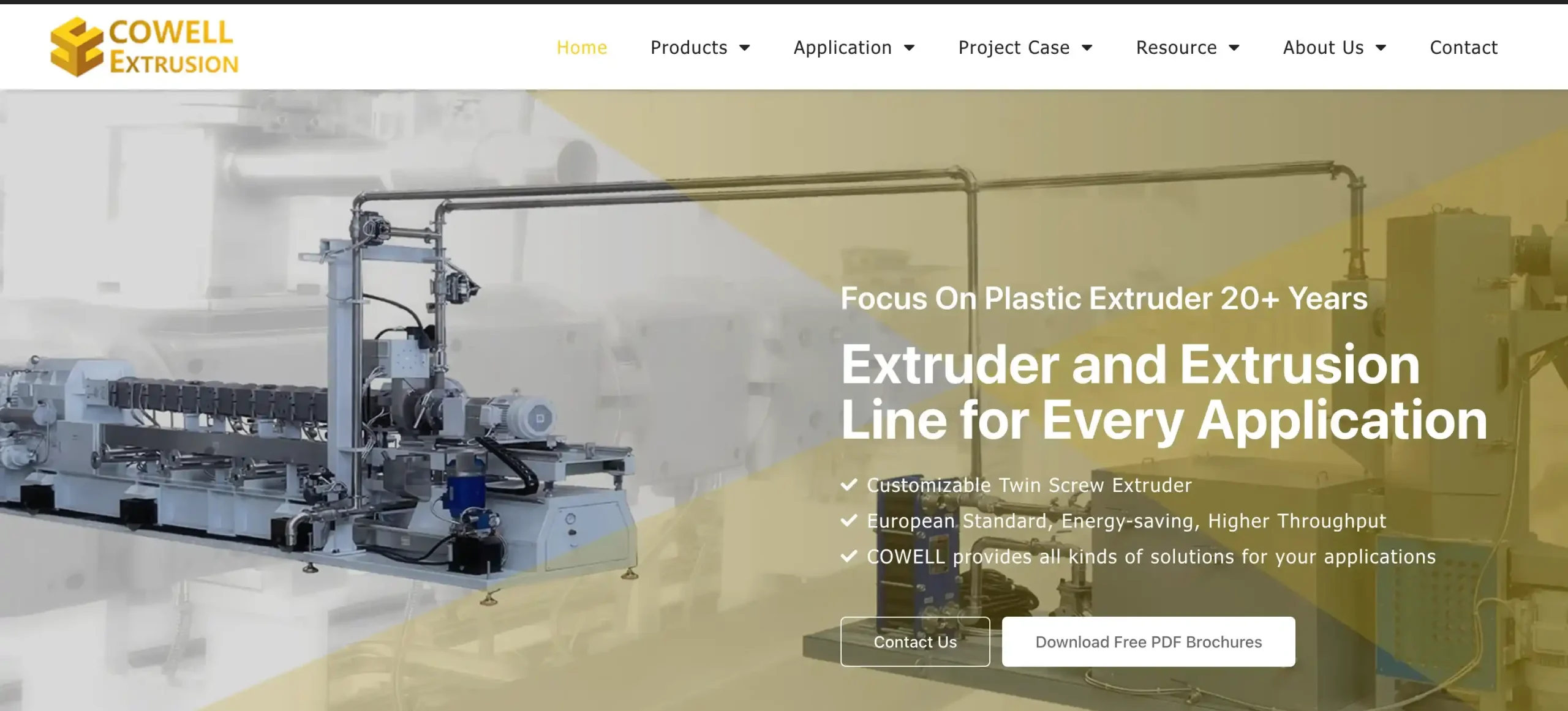 Extruder Manufacturers COWELL EXTRUSION 